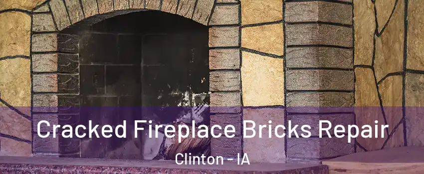  Cracked Fireplace Bricks Repair Clinton - IA